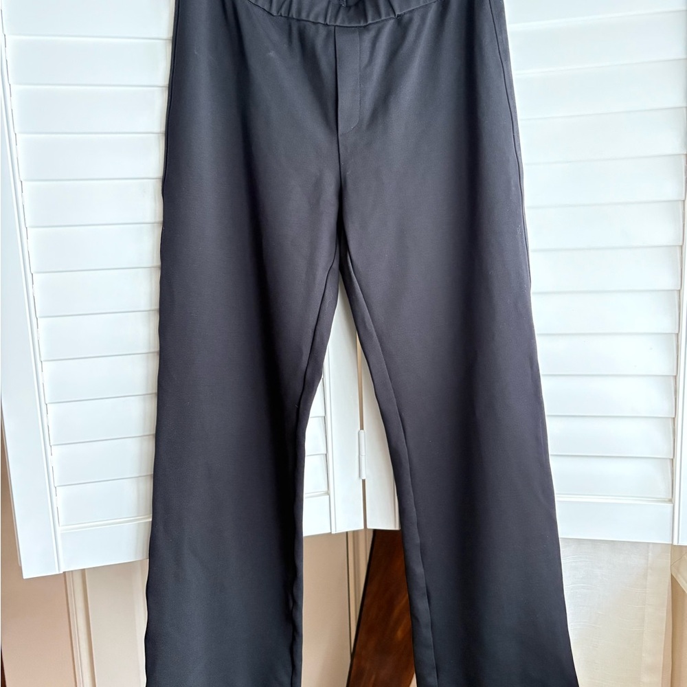 Part Two dress pants, black, medium pull-on